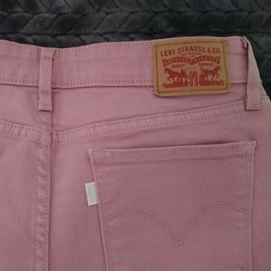 Levi's 711 pink skinny jeans